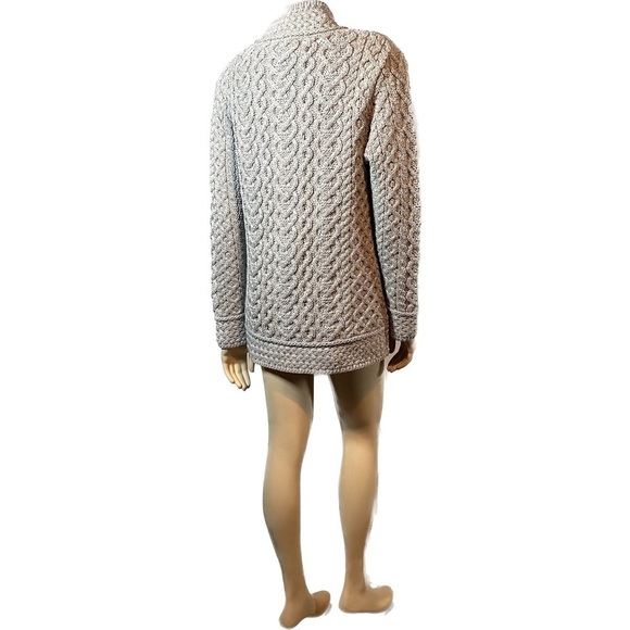 NWT Aran Mor Ireland 100% Merino Cable Knit Sweater - Picture 4 of 9
